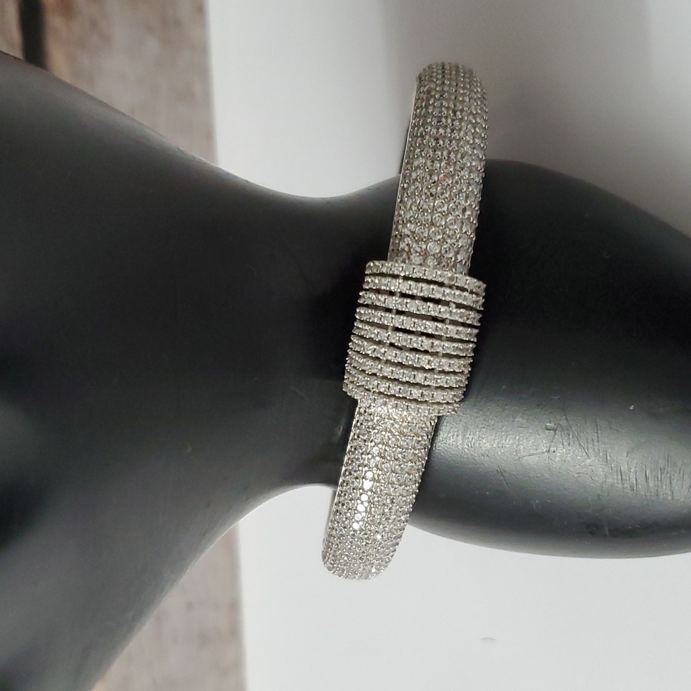 Watch Video / Sterling Silver 925 Art Deco Bracelet